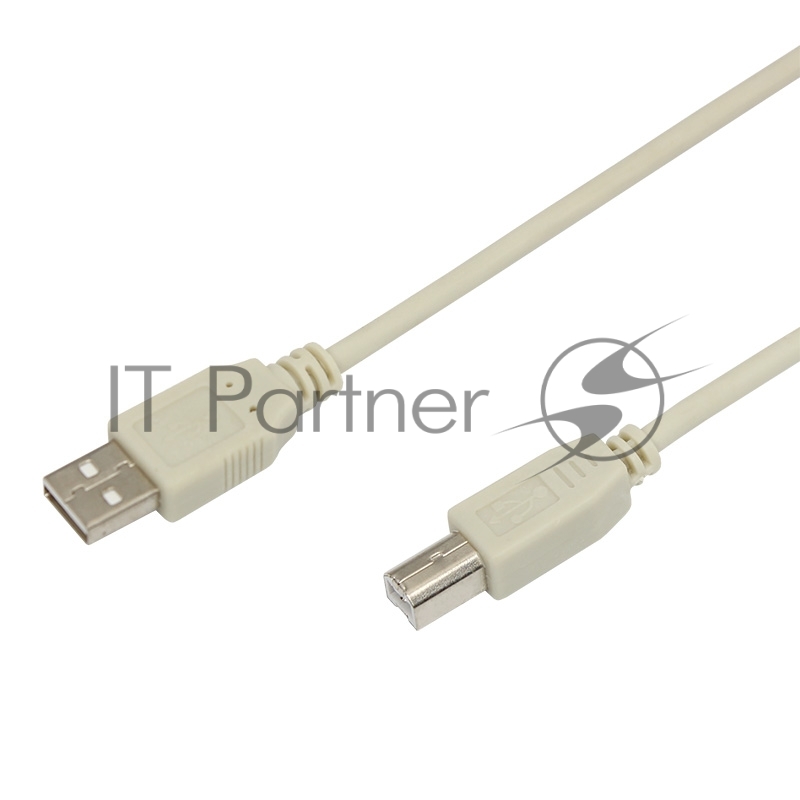 Кабель USB (шт. USB B - шт. USB A) 1.8 метра, серый REXANT