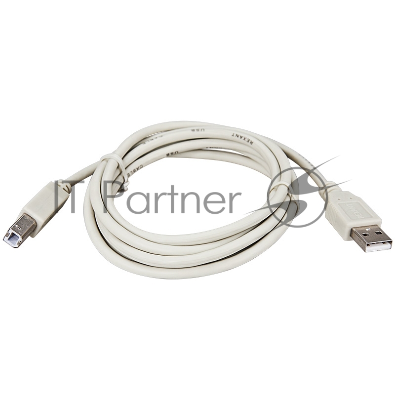 Кабель USB (шт. USB B - шт. USB A) 1.8 метра, серый REXANT