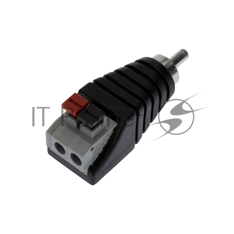 Разъем штекер RCA с быстрозажимной колодкой (блистер) REXANT