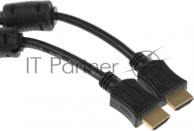 Кабель соединительный аудио-видео Premier HDMI (m)/HDMI (m) 10м. феррит.кольца позолоч.конт. черный (5-813)