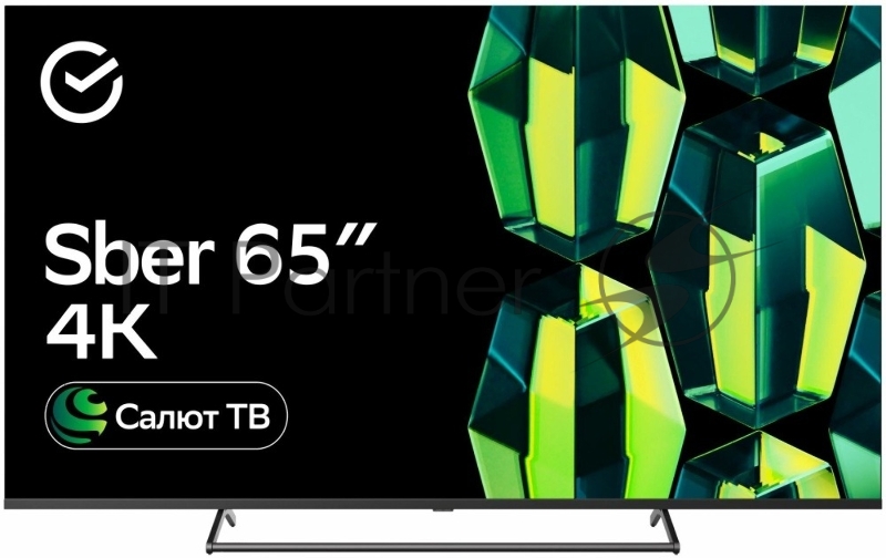 Sber SDX 65U4125B, 4K Ultra HD, черный