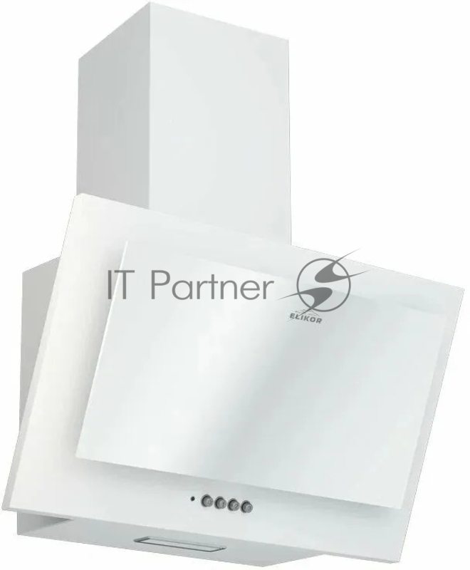 Кухонная вытяжка Elikor КВ Коралл 50П-430-К3Д белый/белое стекло