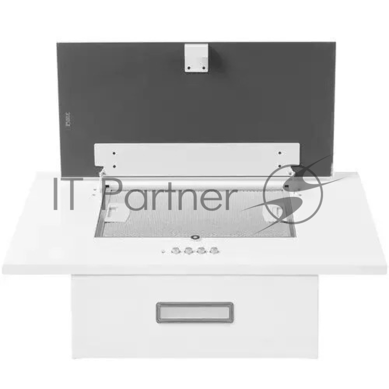 Кухонная вытяжка Elikor КВ Коралл 50П-430-К3Д белый/белое стекло