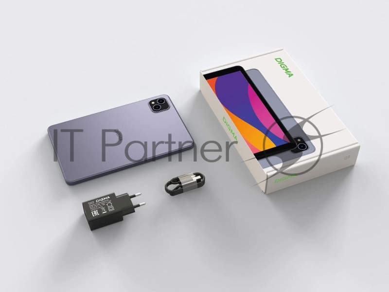 Планшет Digma Q8 8 IPS 3Gb, 32Gb, 4G, Android 14, серый