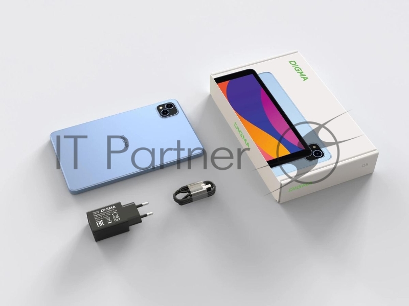 Планшет Digma Q8 8 IPS 3Gb, 32Gb, 4G, Android 14, голубой