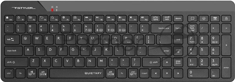 Клавиатура A4Tech Fstyler FBK23 AS черный USB беспроводная BT/Radio (FBK23 AS)