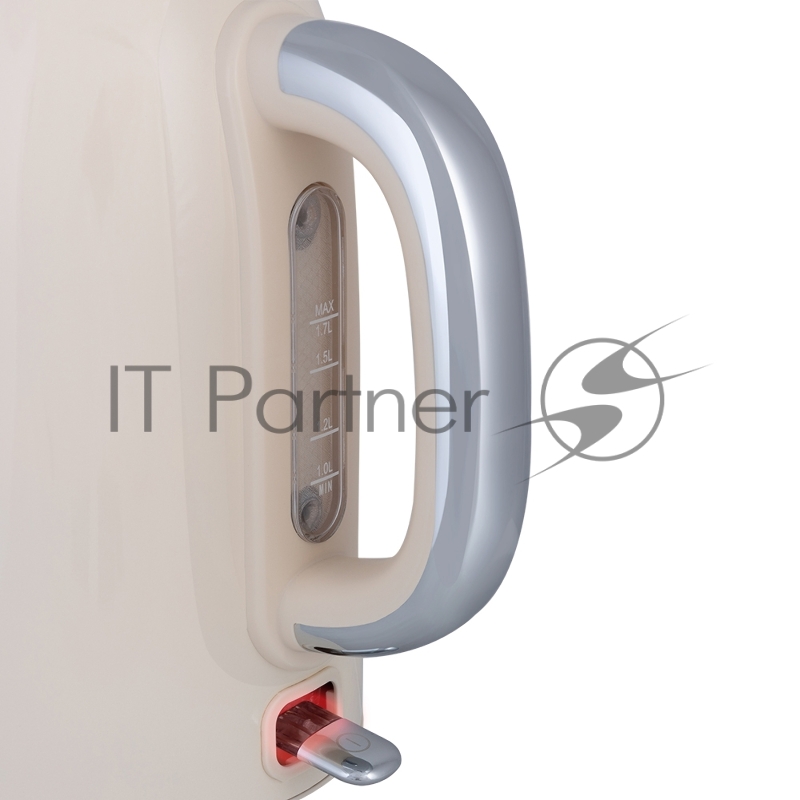 Чайник электрический Endever Skyline KR-257S, мощность 2200Вт, цвет бежевый, Объем 1,7л, корпус из нерж. стали,6 шт/уп.