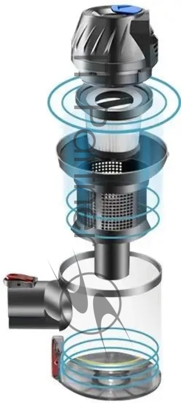 Пылесос BQ-VC1002H Серый-Золотистый