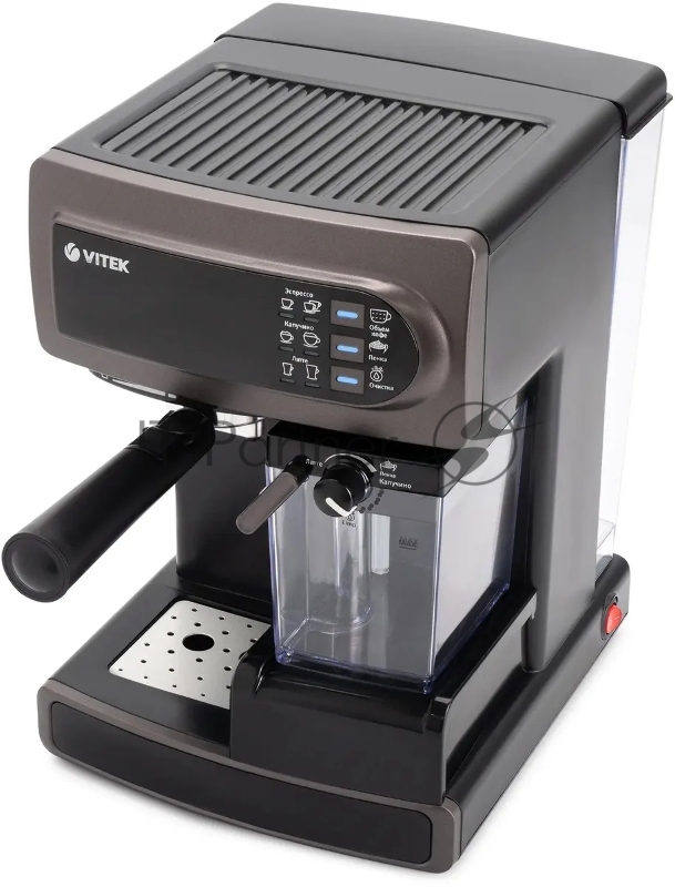 Кофеварка рожковая Vitek VT-1517 SR 1238Вт серый