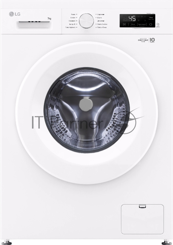 Стиральная машина LG F2Y1HS3W, класс: A загр.фронтальная макс.:7кг, белый