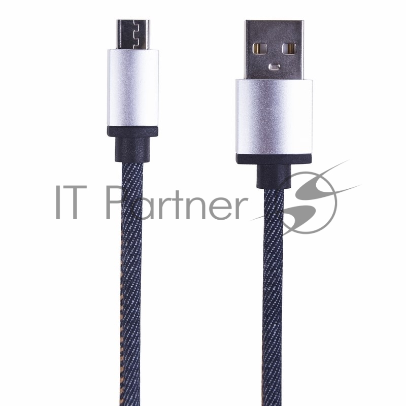 Кабель Rexant (18-4242) USB кабель MicroUSB, шнур в джинсовой оплетке