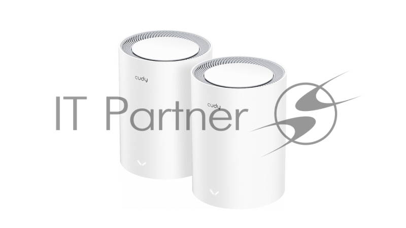 Бесшовный Mesh роутер Cudy M3000(2-PACK) AX3000 10/100/1000/2500BASE-T, белый (упак.:2шт)