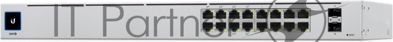 Коммутатор Ubiquiti UniFi USW-16-POE 2SFP 8PoE+ 42W управляемый