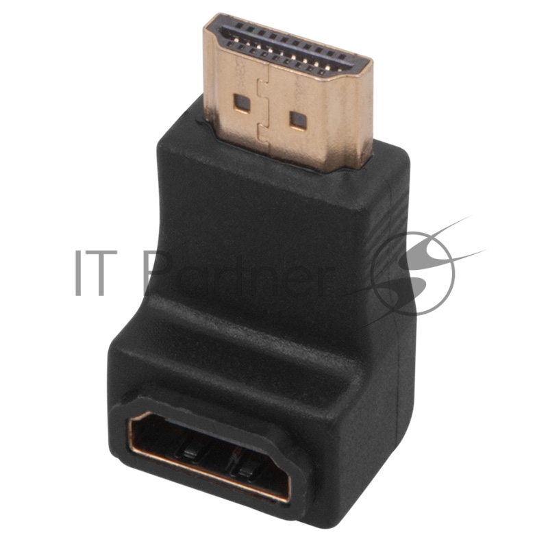 Переходник штекер HDMI - гнездо HDMI, угловой REXANT