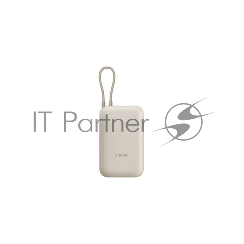 Внешний аккумулятор Xiaomi Power Bank 10000mAh (встроенный кабель) Tan GL
