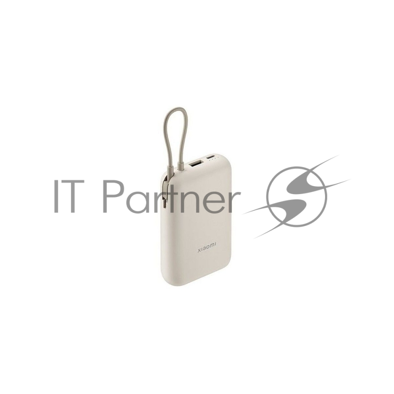 Внешний аккумулятор Xiaomi Power Bank 10000mAh (встроенный кабель) Tan GL