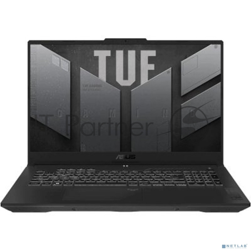 Ноутбук Asus TUF Gaming A17 FA707NVR-HX010 Ryzen 7 7435HS 16Gb SSD512Gb NVIDIA GeForce RTX4060 8Gb 17.3 IPS FHD (1920x1080) noOS grey WiFi BT Cam (90NR0JJ5-M000D0)