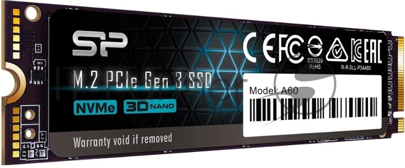 Накопитель SSD Silicon Power PCIe 3.0 x4 4TB SP004TBP34A60M28 M-Series M.2 2280