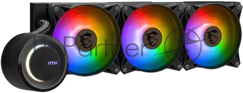 Жидкостная система охлаждения MSI MAG CoreLiquid E360, 3x ARGB Fan, Color Box, LGA1700, AM5