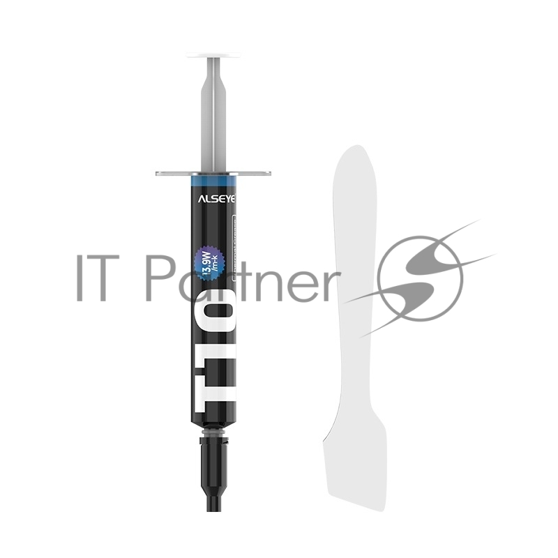 Термопаста ALSEYE T10 Thermal conductivity: 13.9W/m-k Color: Gray Conductivity: non-conductive specific gravity: 2.7g / cm³@25℃ Capacity: 1.2ml Weight: 2G