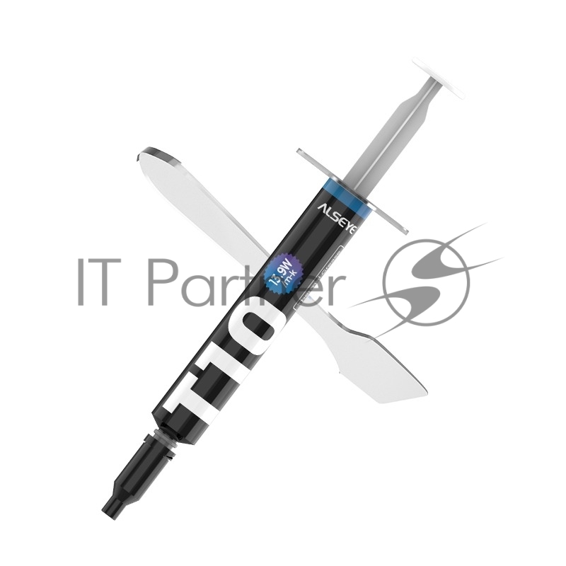 Термопаста ALSEYE T10 Thermal conductivity: 13.9W/m-k Color: Gray Conductivity: non-conductive specific gravity: 2.7g / cm³@25℃ Capacity: 1.2ml Weight: 2G