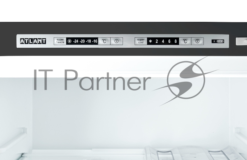 Холодильник Atlant XM 6624-159 черный, двухкамерный 268/119л морозилка снизу