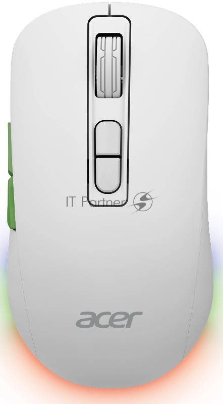 Мышь Acer OMR311 белый оптическая 2400dpi беспров. BT/Radio USB 7but (ZL.MCECC.034)