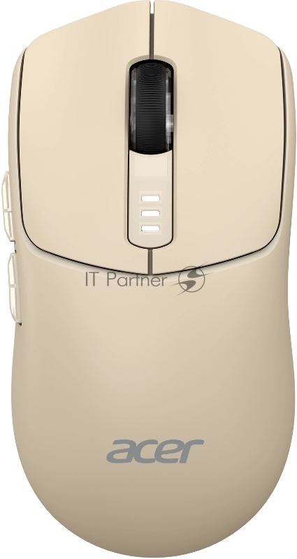 Мышь Acer OMR312 бежевый оптическая 3200dpi беспров. BT/Radio USB 5but (ZL.MCECC.037)