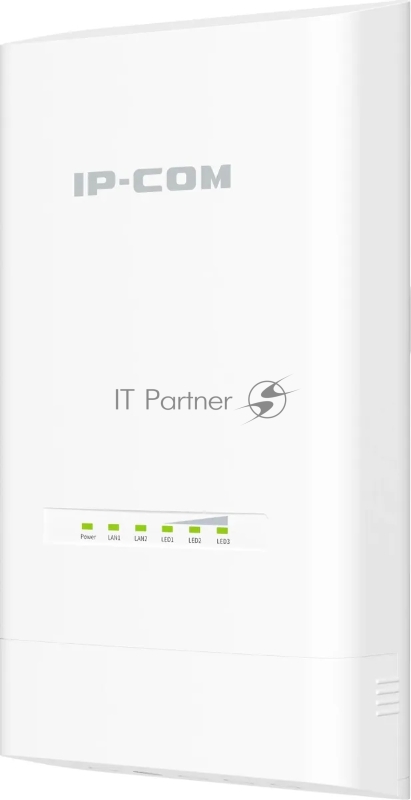 Наружная точка доступа IP-COM CPE12, 5 ГГц, до 867 Мбит/с, IP65, 1х12dbi, PoE, 2х1 Гбит/с, молниезащита 6000В