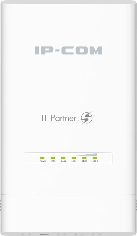 Наружная точка доступа IP-COM CPE12, 5 ГГц, до 867 Мбит/с, IP65, 1х12dbi, PoE, 2х1 Гбит/с, молниезащита 6000В