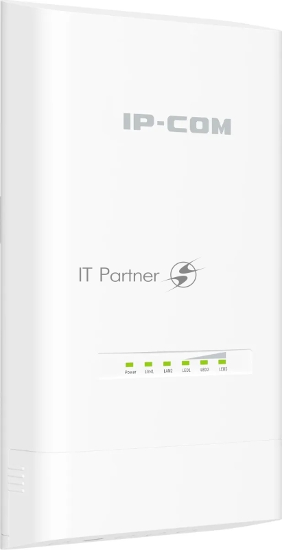 Наружная точка доступа IP-COM CPE12, 5 ГГц, до 867 Мбит/с, IP65, 1х12dbi, PoE, 2х1 Гбит/с, молниезащита 6000В