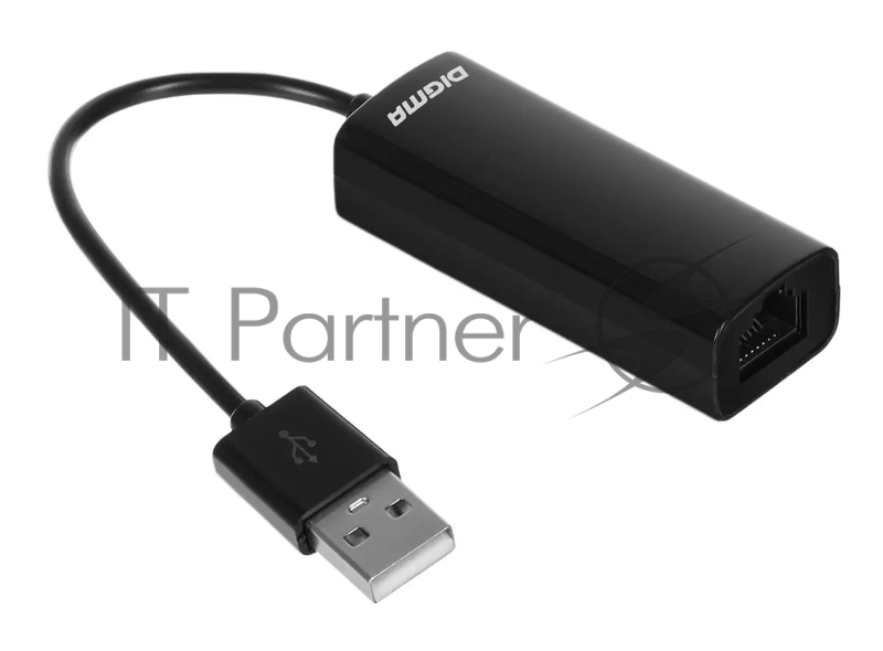 Сетевой адаптер Digma D-USB2-LAN100 Net Adapter Ethernet USB 2.0 (pack:1pcs)