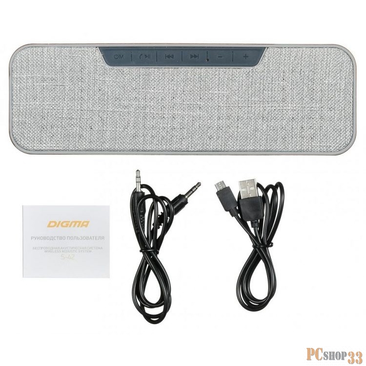 Колонки Oklick Digma S-42 дерево 10W 1.0 BT/USB 800mAh (SP4210BR)