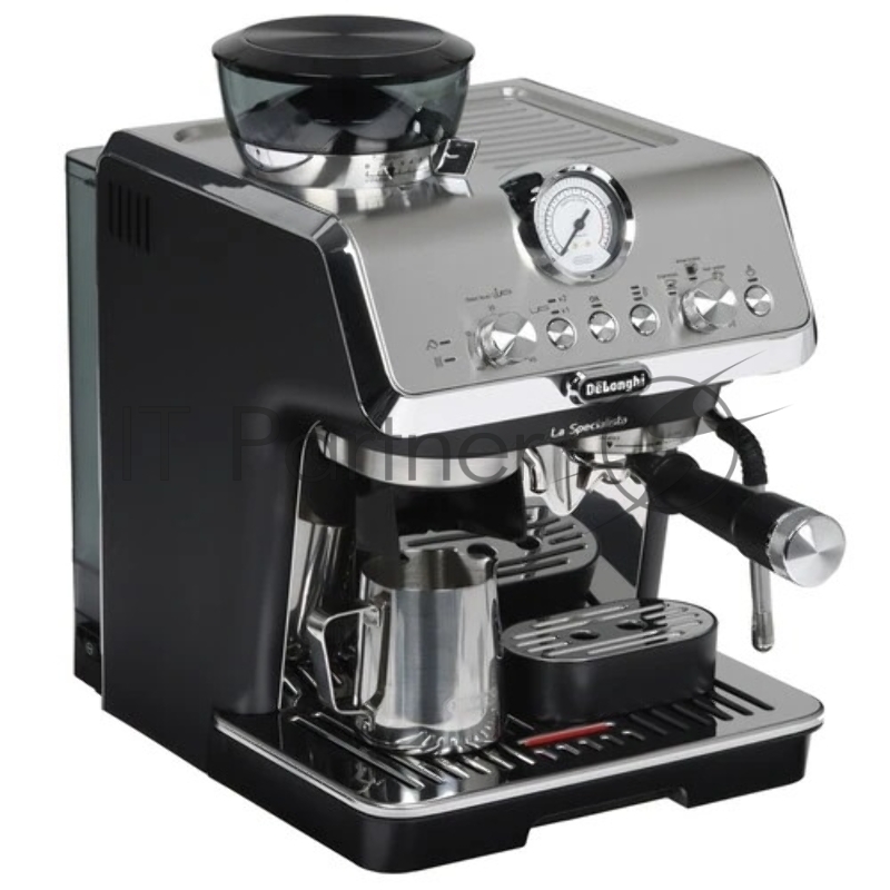 Кофеварка рожковая DeLonghi EC9155.MB, серебристый/черный