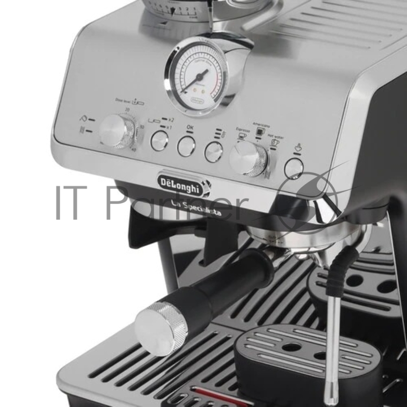 Кофеварка рожковая DeLonghi EC9155.MB, серебристый/черный