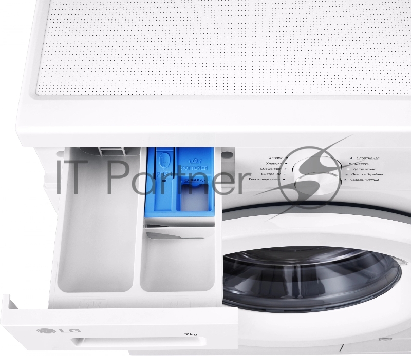 Стиральная машина LG F2Y1HS3W белый, загрузка фронтальная 7 кг, 1200 об/мин., класс: А