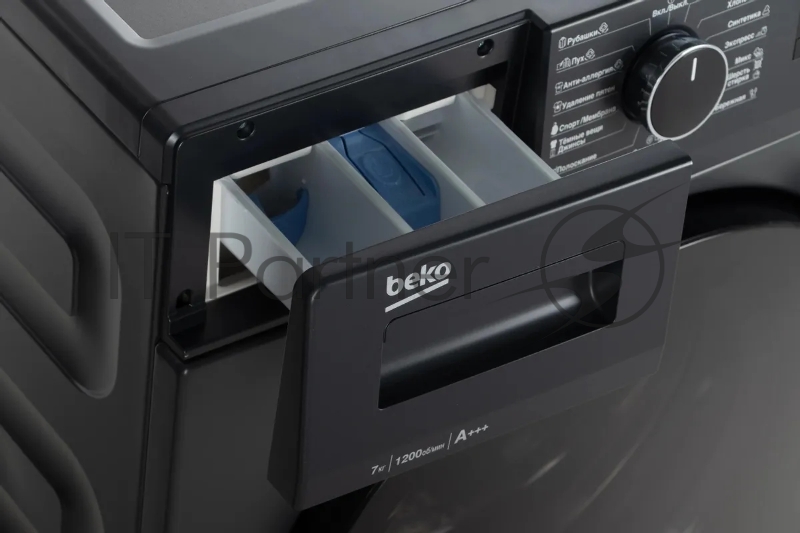 Стиральная машина BEKO WSPE7612A антрацит, загрузка фронтальная 7 кг, 1200 об/мин., класс: А