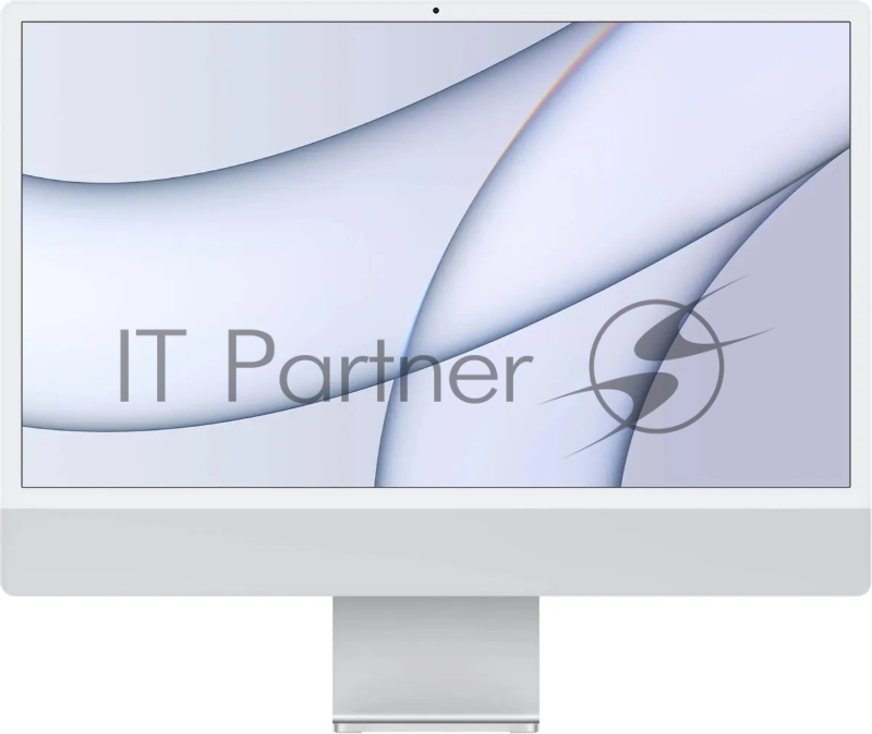 Моноблок Apple iMac A2438 24 4.5K M1 8 core 8Gb SSD256Gb 8 core GPU macOS GbitEth WiFi BT клавиатура мышь Cam серебристый 4480x2520