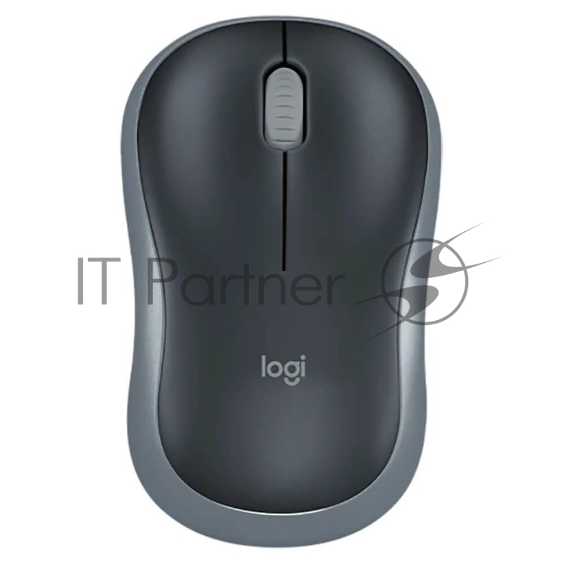Мышь беспроводная Logitech M185 серый, 1000 dpi, радиоканал, USB, кнопки - 3