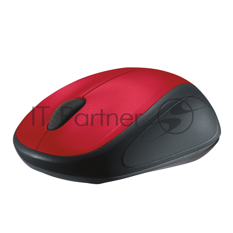 Мышь Logitech M235 красный/черный оптическая (1000dpi) беспроводная USB2.0 для ноутбука (2but)