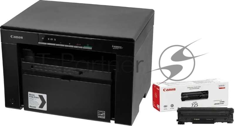 МФУ лазерный Canon i-Sensys MF3010 bundle A4 черный (в комплекте: картридж)
