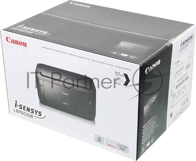 Принтер лазерный Canon i-Sensys LBP6030B bundle A4 черный (в комплекте: + картридж)
