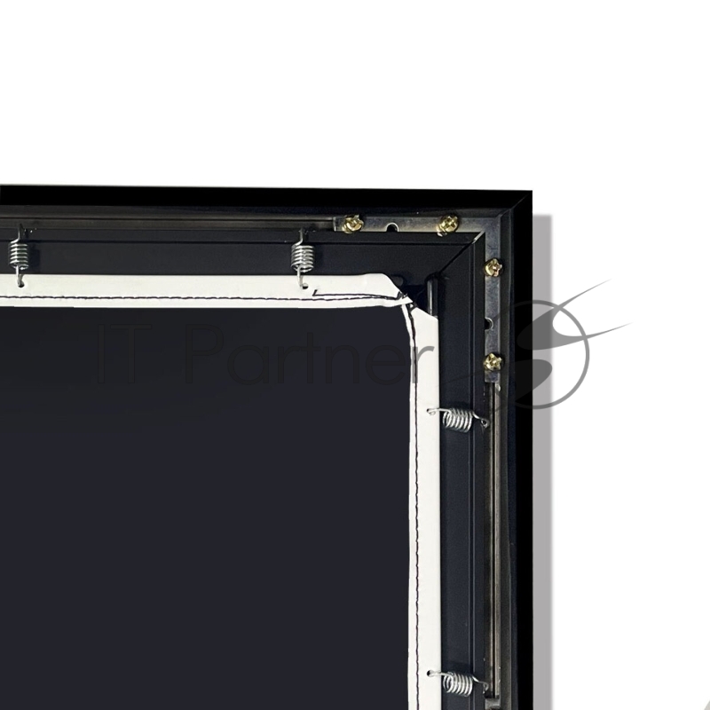 Экран для проектора SOK SCFRV-332x186G 150 16:9 на бархатной раме, High Contrast Gray, черная рама