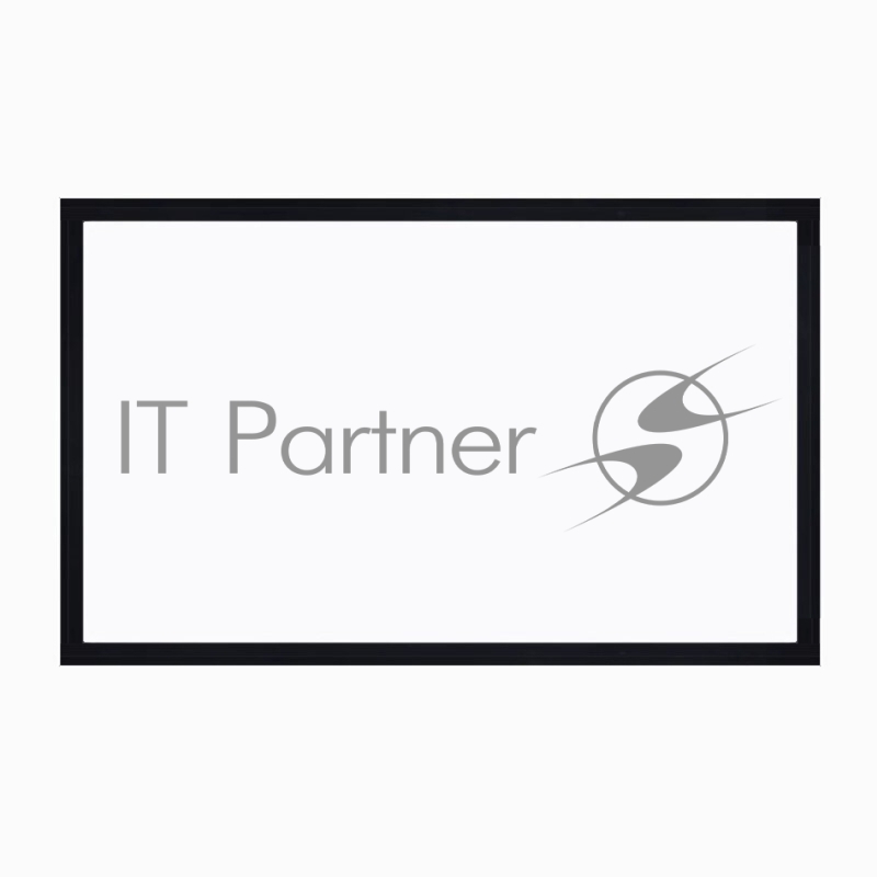 Экран для проектора SOK SCFRV-221x125 100 16:9 на бархатной раме, PS White, черная рама