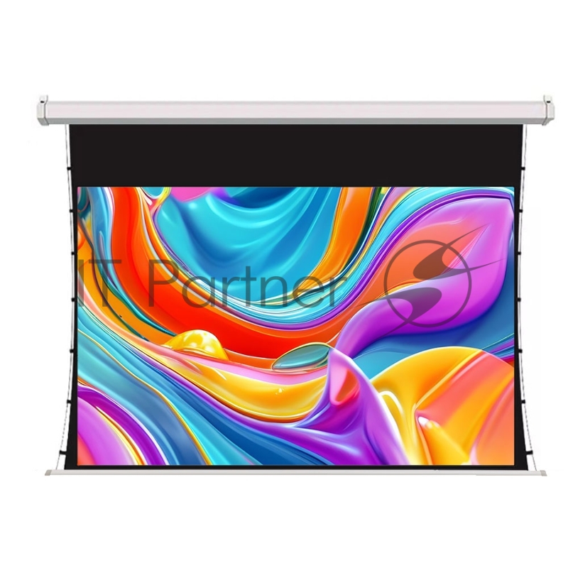 Экран для проектора SOK SCPSMT-332x186FG-ED90 150 16:9 настенно-потолочный, моторизованный с боковым натяжением, белый, ED90 см