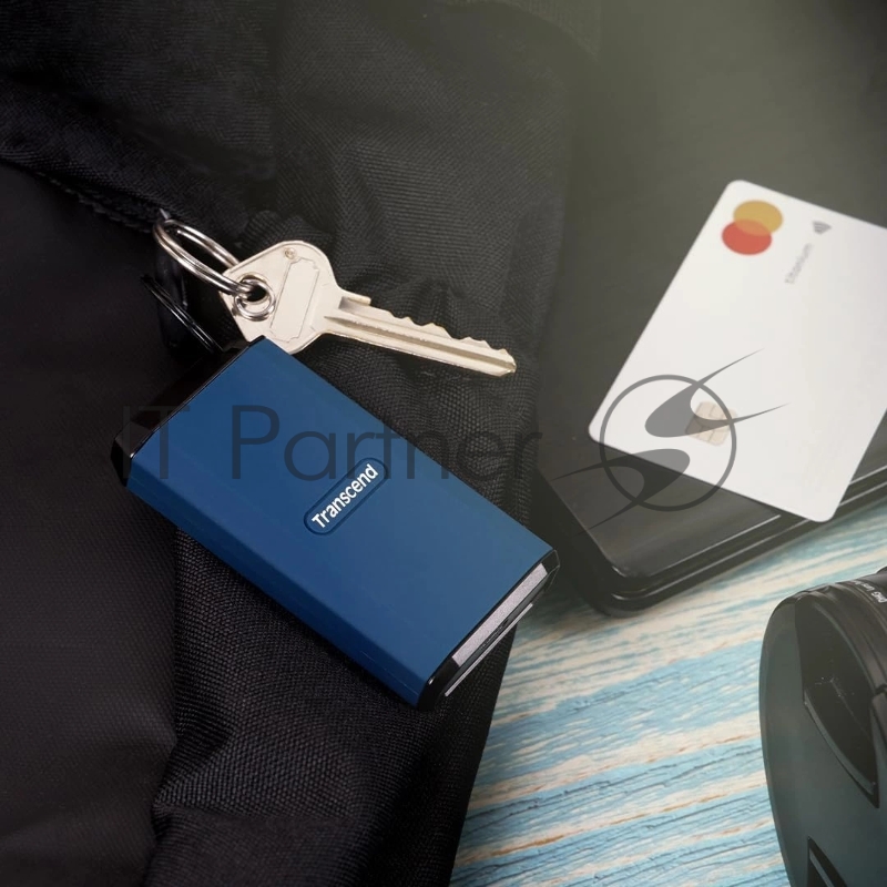 Накопитель SSD Transcend USB-C 1TB TS1TESD410C ESD410C 1.8 темно-синий