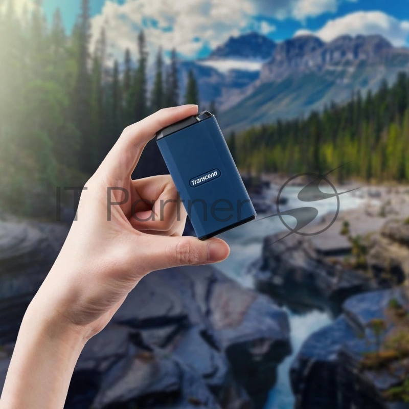 Накопитель SSD Transcend USB-C 1TB TS1TESD410C ESD410C 1.8 темно-синий