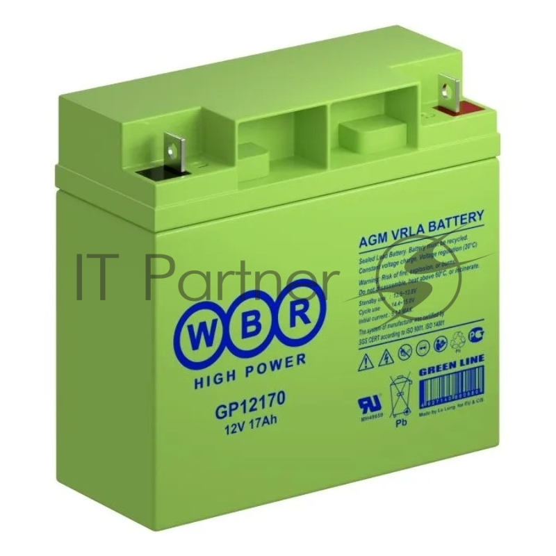 Аккумулятор WBR GP12170 B3, 12V, 17Ач