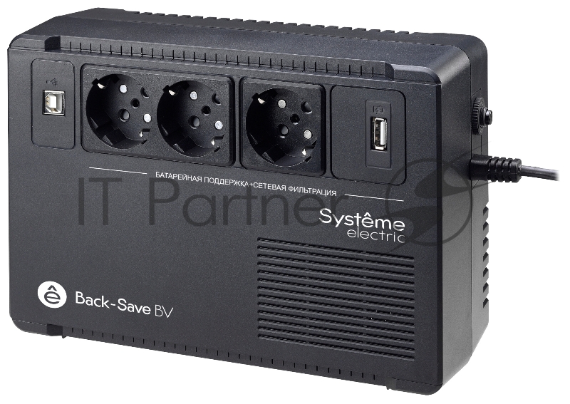 ИБП Systeme Electriс Back-Save, 400VA/240W, 230V, Line-Interactive, AVR, 3xSchuko, USB charge(type A), USB