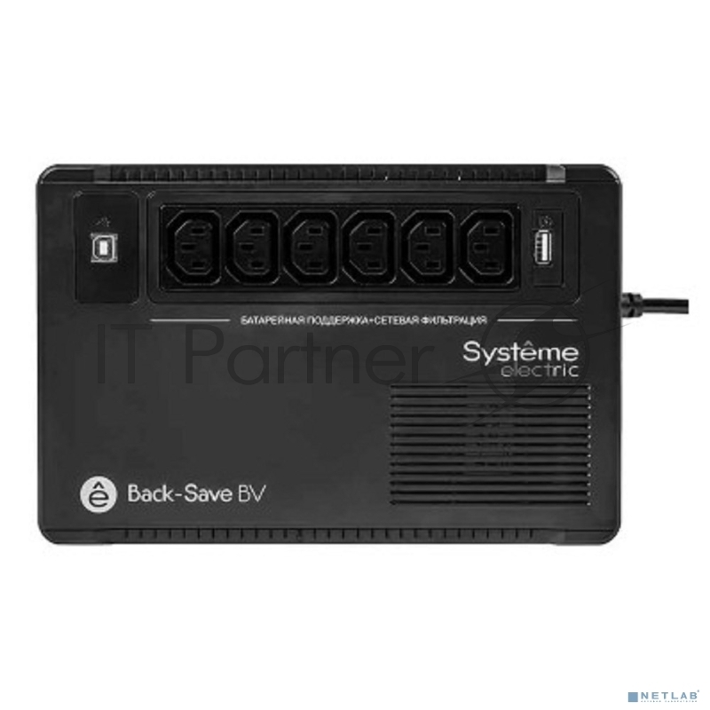 ИБП Systeme Electriс Back-Save, 800VA/480W, 230V, Line-Interactive, AVR, 6xC13 Outlets, USB charge(type A), USB